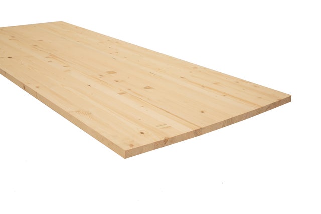 Pannello lamellare in legno di picea abies, L 80 x 180 cm x Sp 28 mm