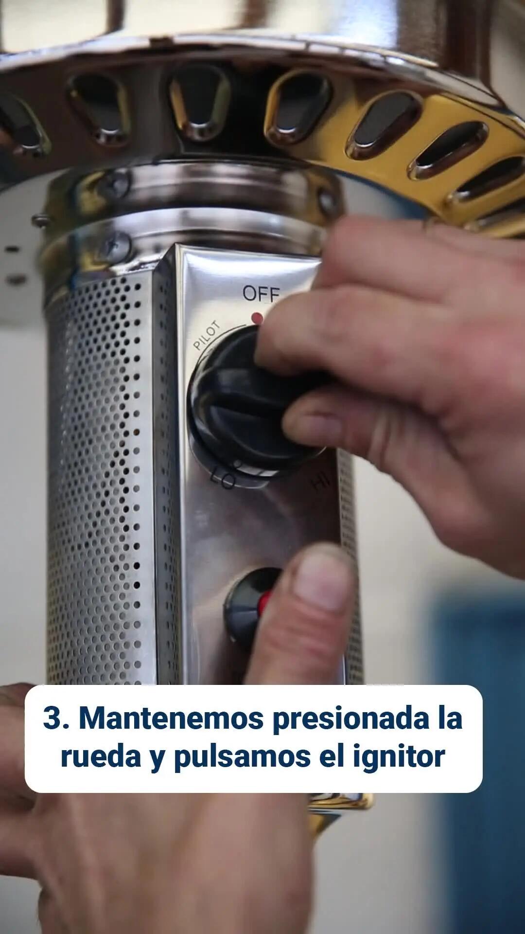 Estufa de gas para exterior BRITEC Corona color blanco de 13w - 3