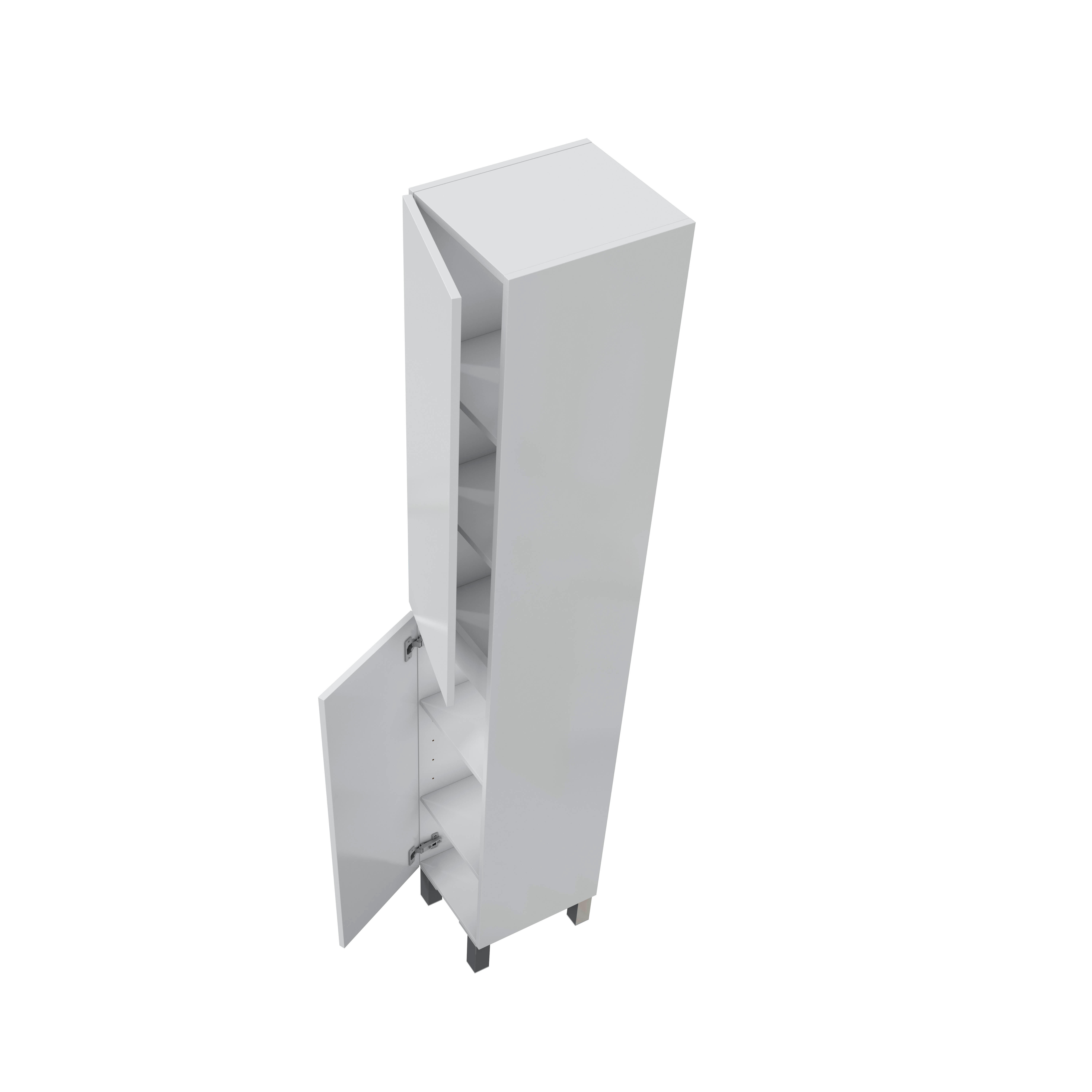Móvel de arrumação para casa de banho 30x182x35 cm branco Destal - 3