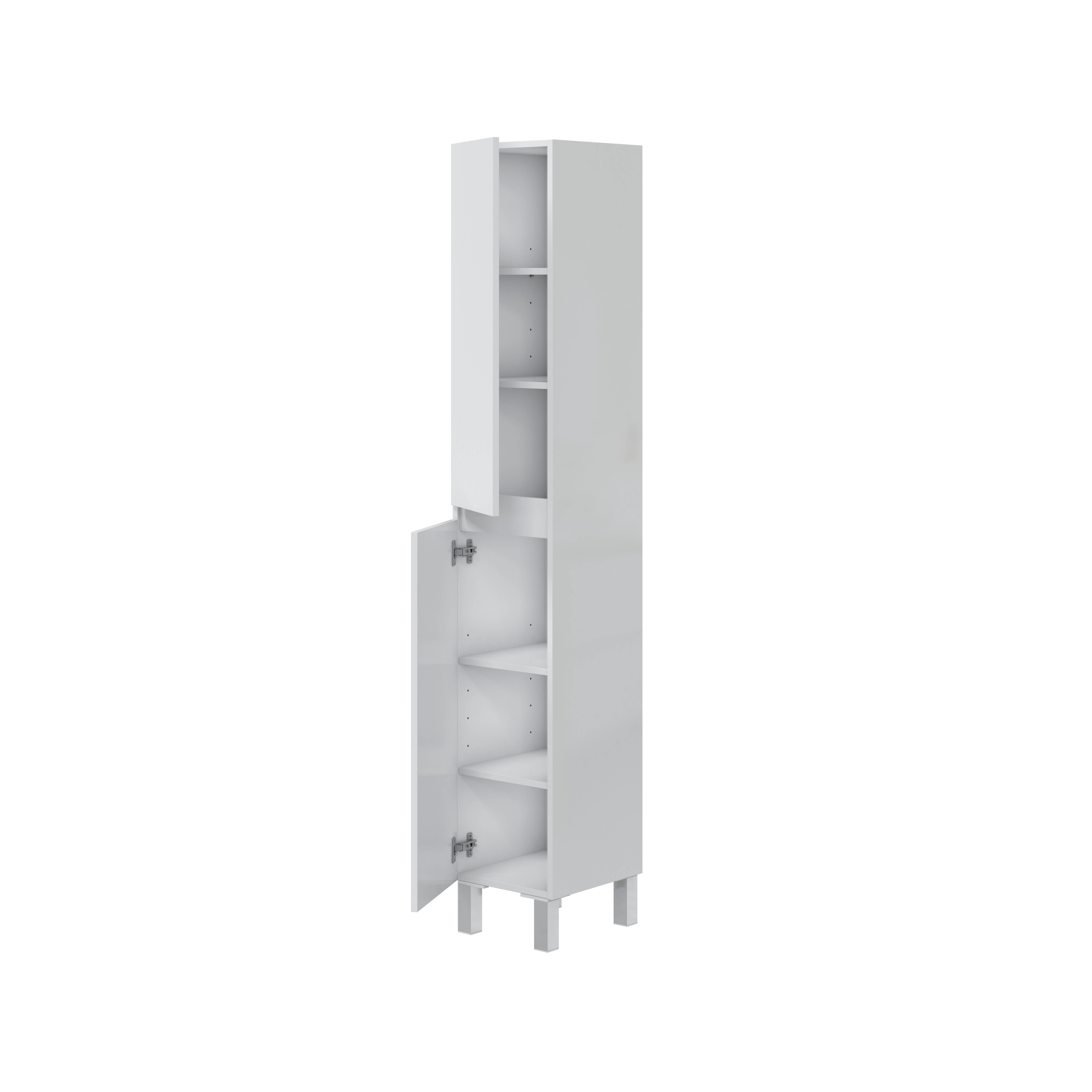 Móvel de arrumação para casa de banho 30x182x35 cm branco Destal - 7