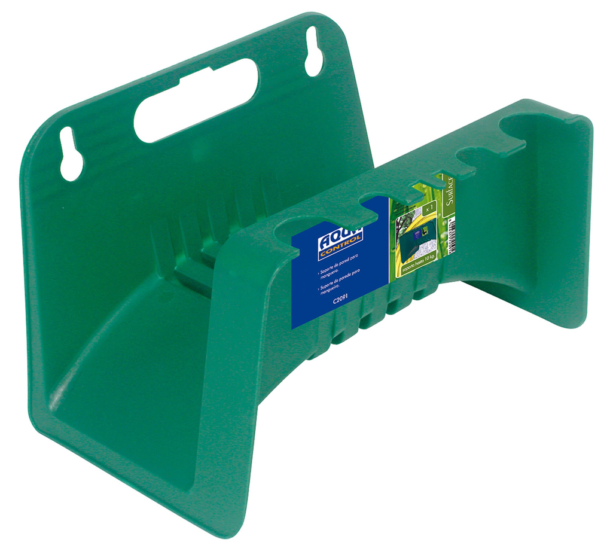 Enrollador de pared con manguera verde max 10 kg