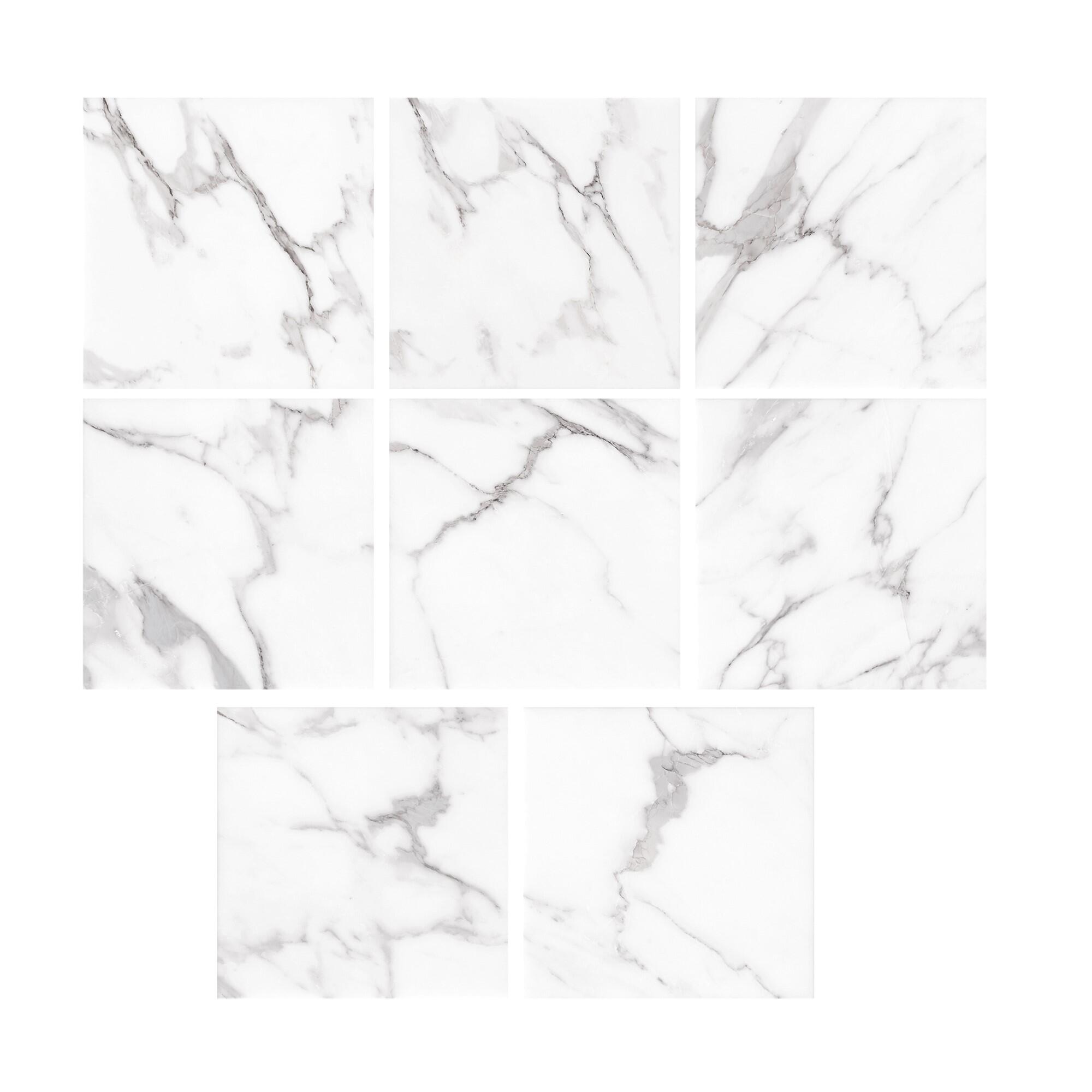 Carrelage sol / mur effet marbre blanc Casablanca l.60 x L.60 cm ARTENS - 5