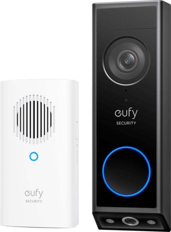 Videoportero Wifi 2K FHD cámara Doble IP65 batería con Timbre Eufy E340