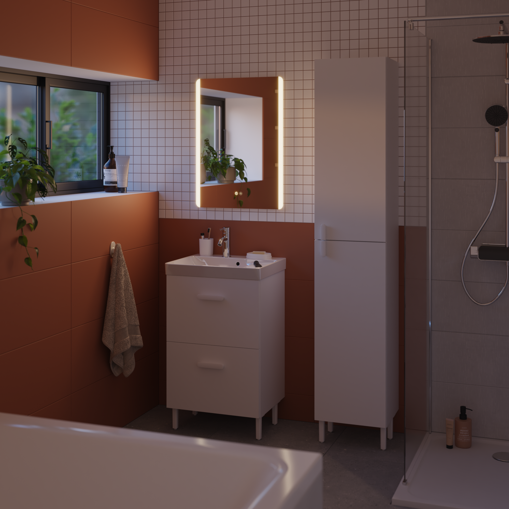 Espelho com iluminação led 50x70 cm Easy Sensea - 2