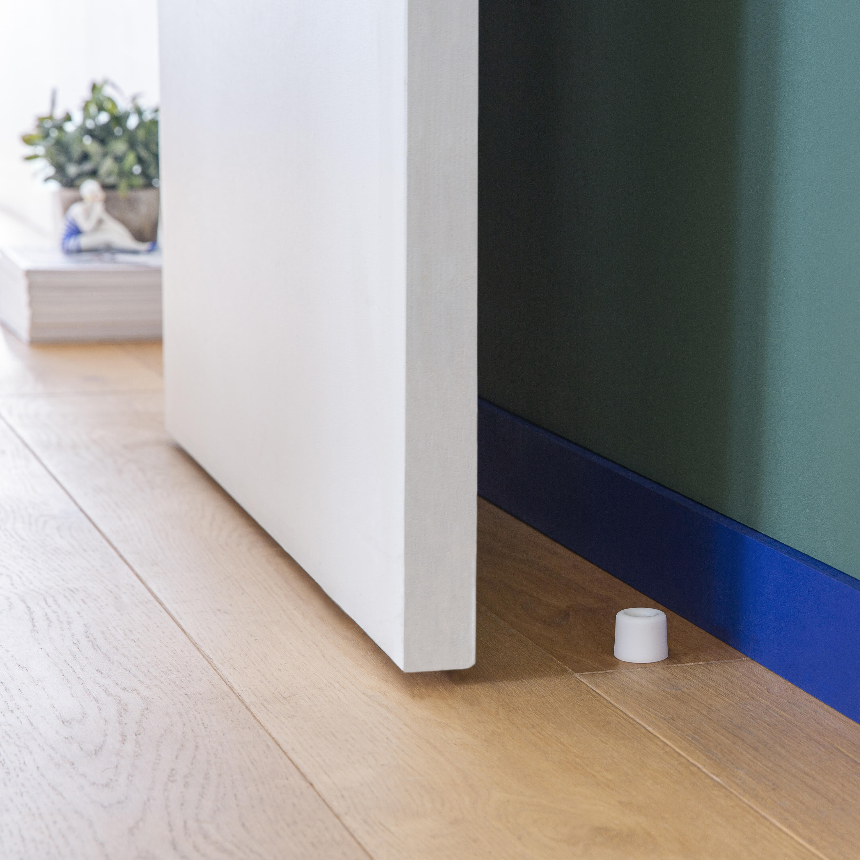 Batente para parede /chão branco híbrido 3x2.5cm - 6