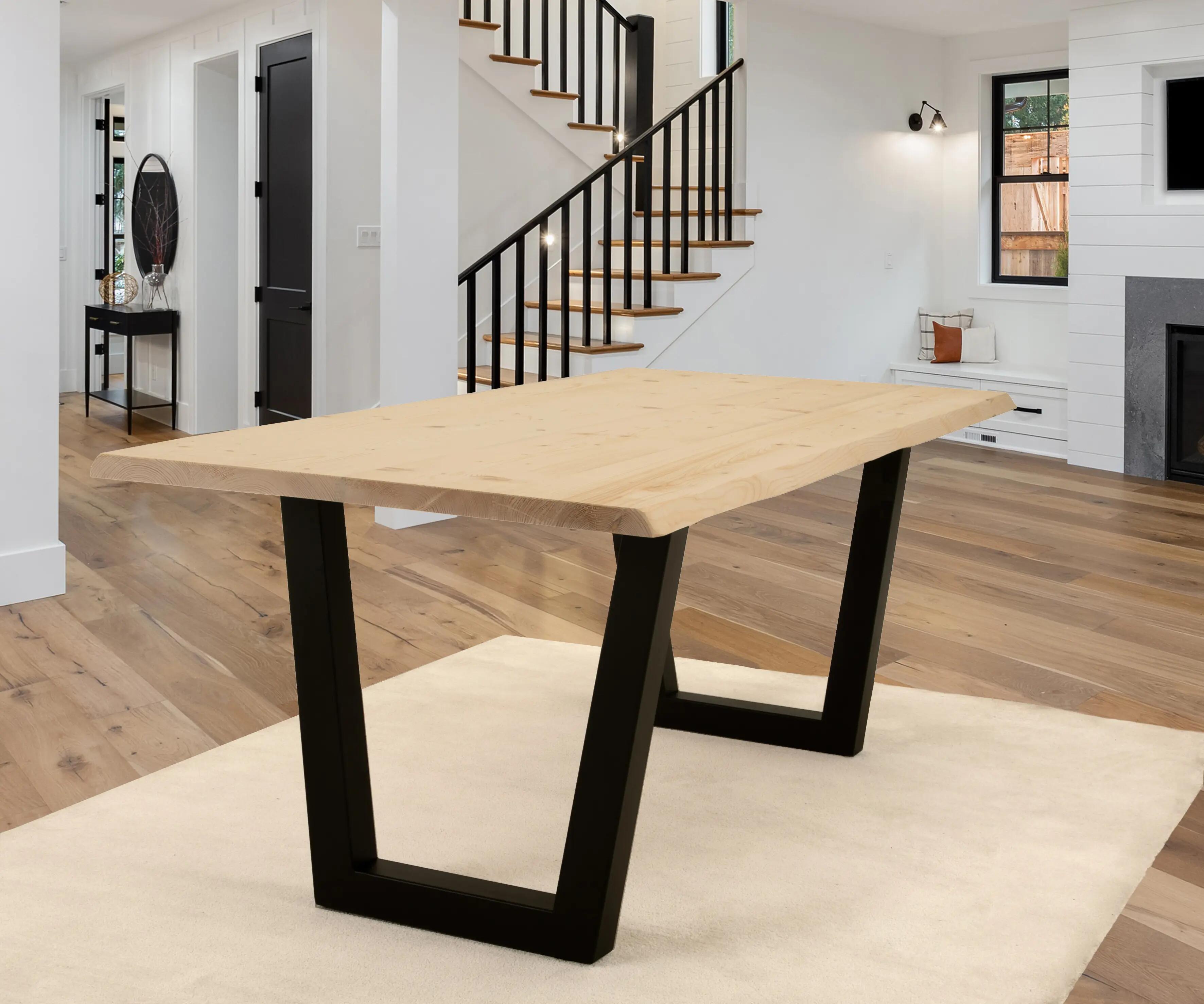 Piano tavolo ASCHIERI DE PIETRI in legno naturale L 240 x L 90 cm x Sp 40 mm - 2