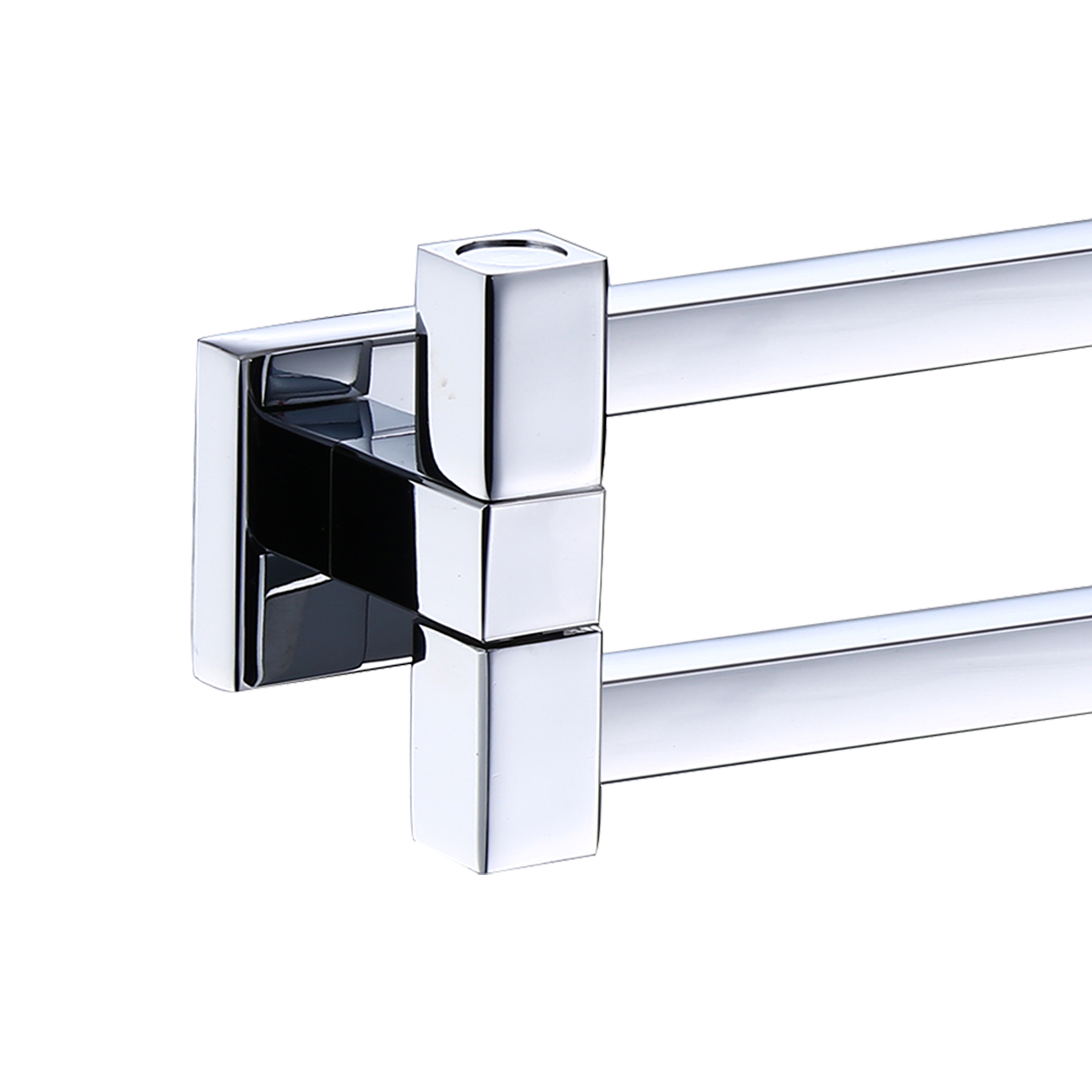 Porte-serviette barres 2barres à visser argent SENSEA - 2