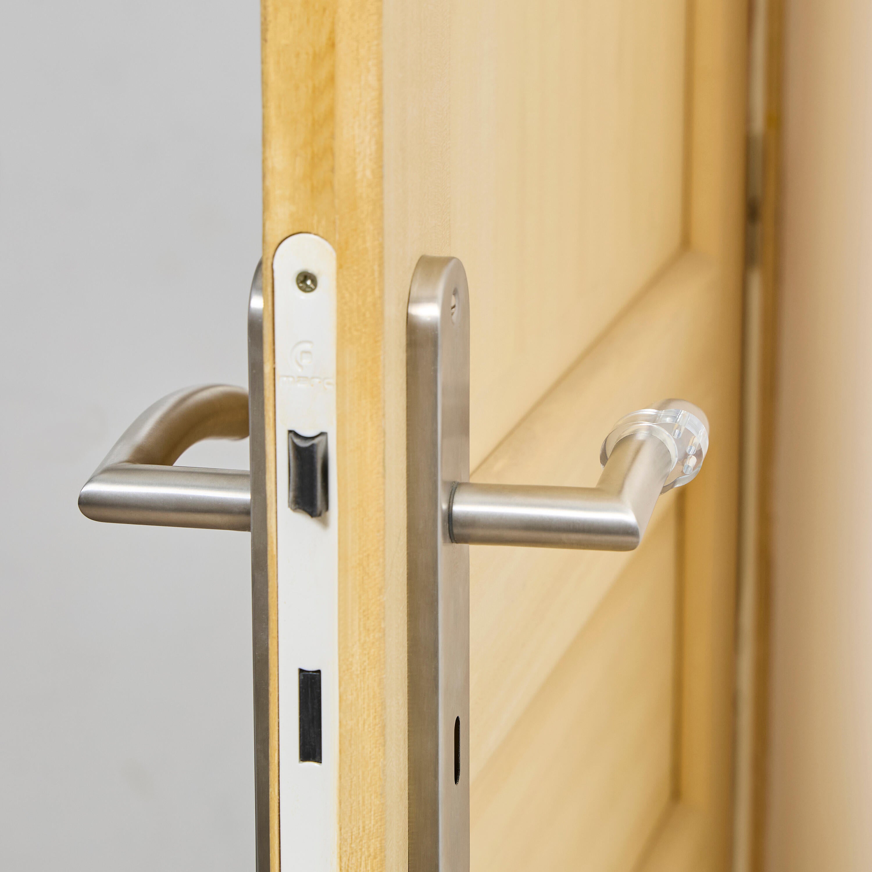 6 Batentes para puxadores de porta transparente 3.2x2.4cm Inspire - 3