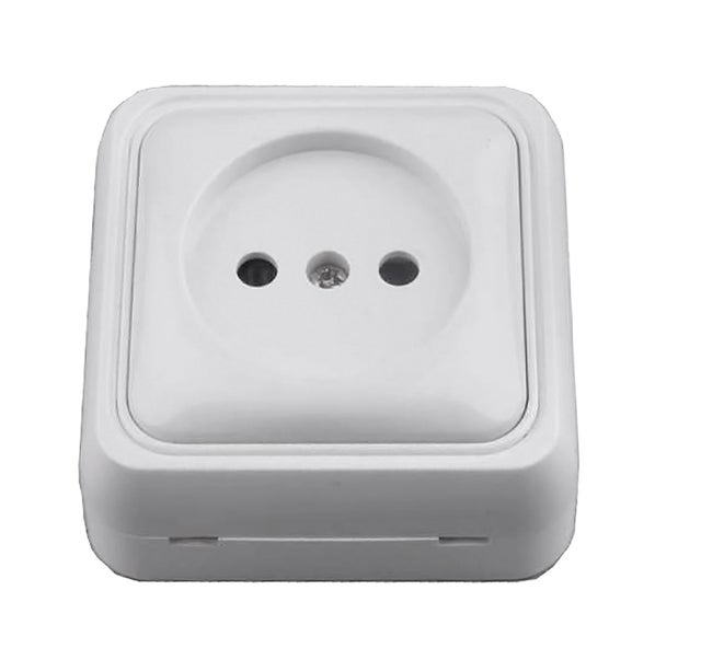 Enchufe BRICOFONTINI BF-18 blanco