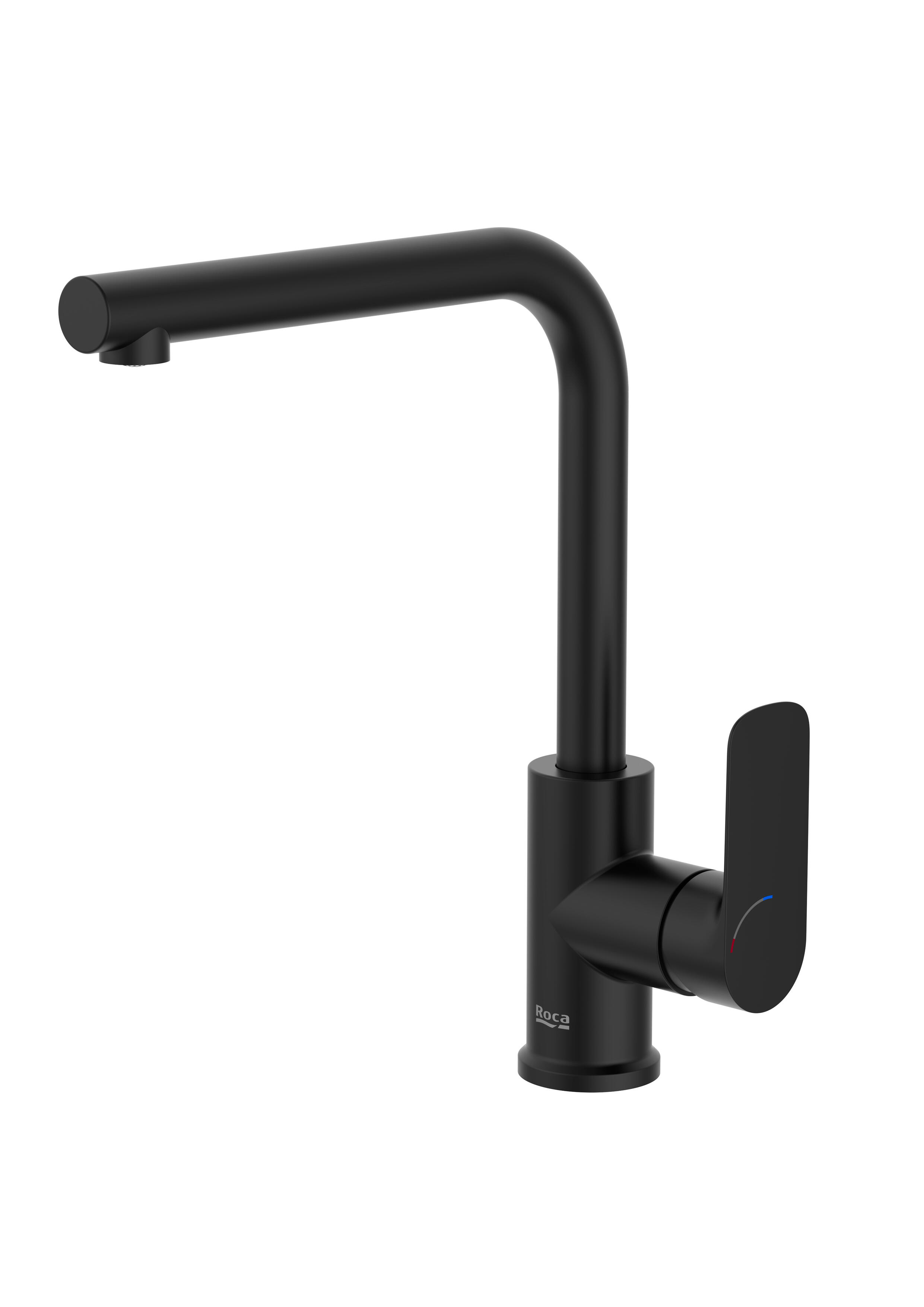 Grifo de cocina monomando caño alto l roca nauta negro