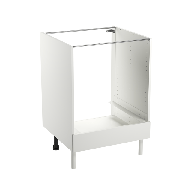 Meuble bas de cuisine Eleki blanc four H87.1 x l60