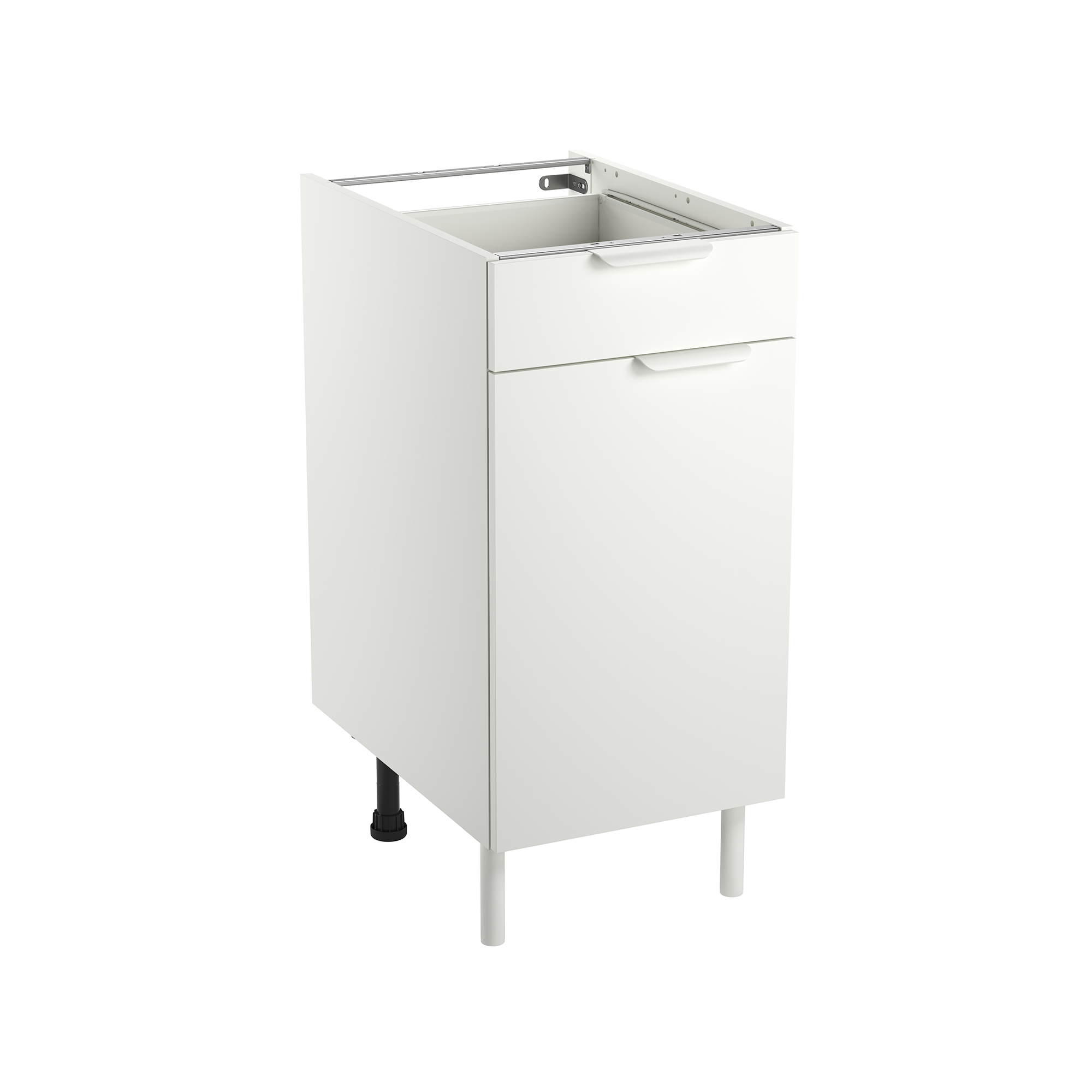 Mueble bajo de cocina eleki blanco 1 cajón + 1 puerta h 87.1 x l 40 cm