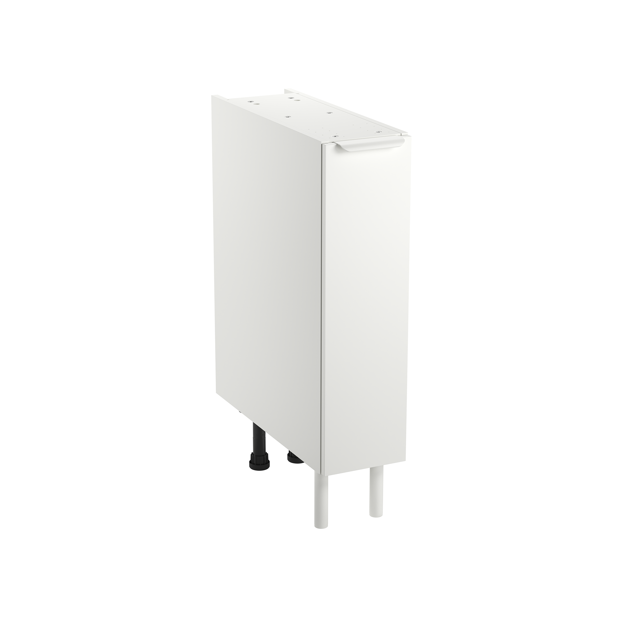 Mueble bajo de cocina eleki blanco 1 puerta h 87.1 x l 20 cm