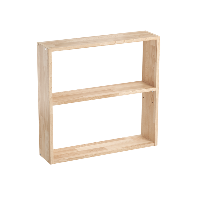 Mensola a muro Eleki organizer rettangolare in truciolare L 60 x P 14.5 cm faggio