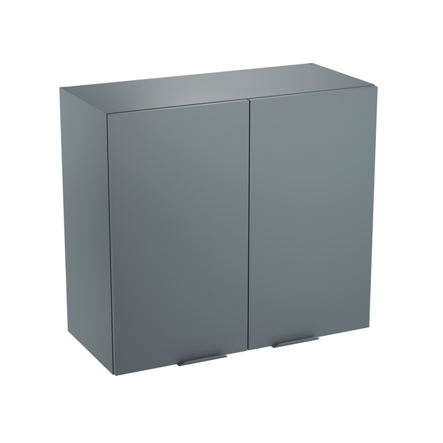 Meuble haut de cuisine Eleki gris 2 portes H72.1 x l80