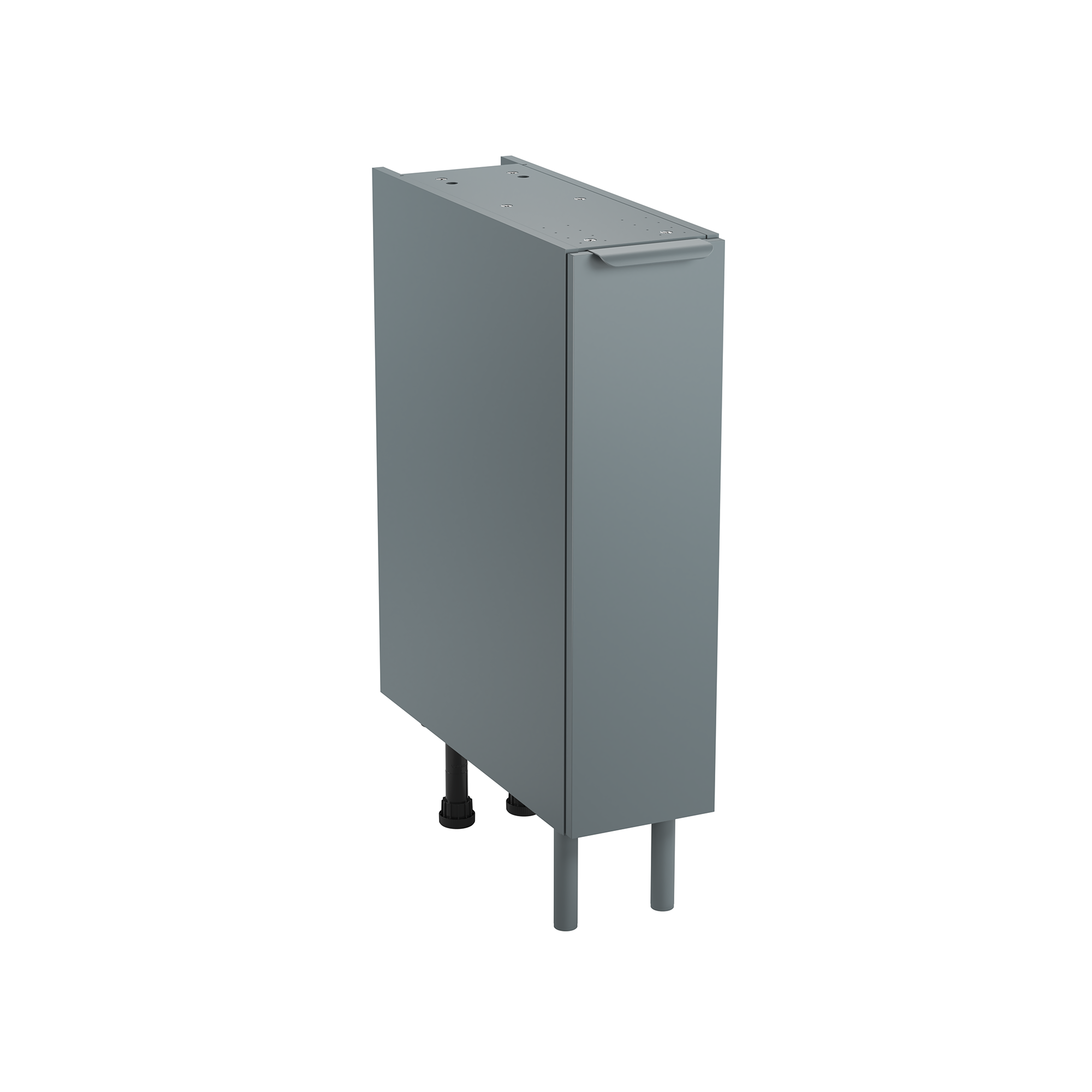 Mueble bajo de cocina eleki gris 1 puerta h 72.1 x l 20 cm