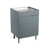 Base Eleki B60 con cassetto grigio celadon L 60 x H 87.1 x P 58 cm