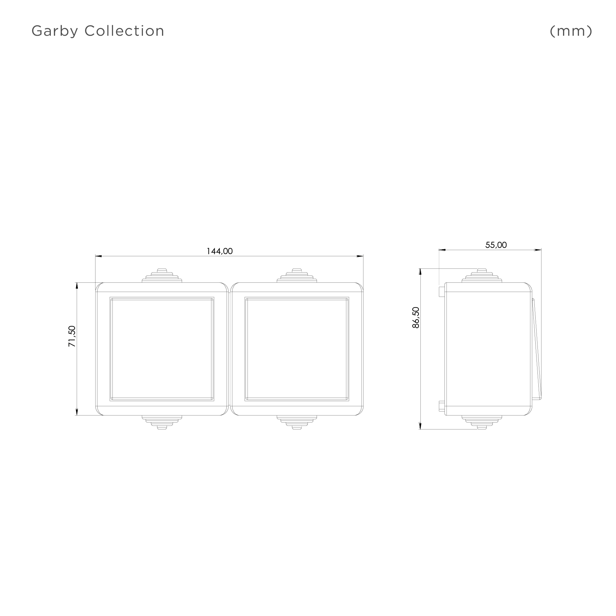 Interruptor estanco gris BRICOFONTINI BF-17 - 2