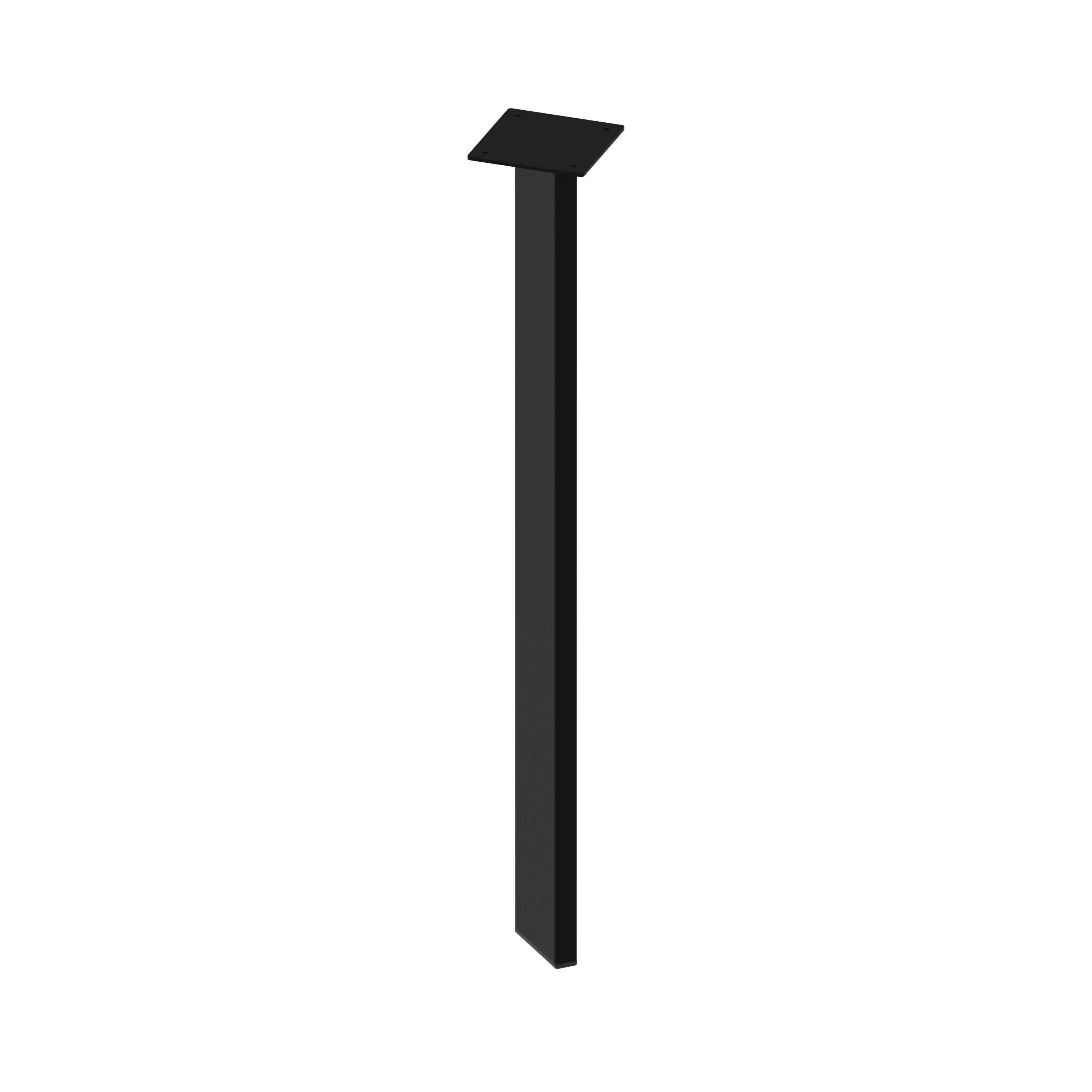 Noga meblowa SR105 8 x 2 x 72 cm czarna
