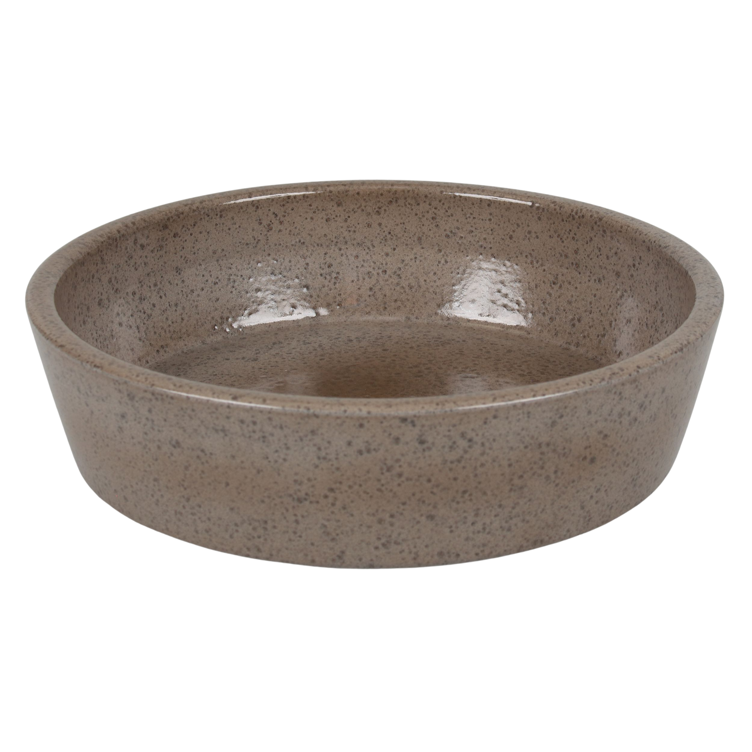 Osłonka doniczki ceramiczna Misa 430 25cm brązowa Cermax
