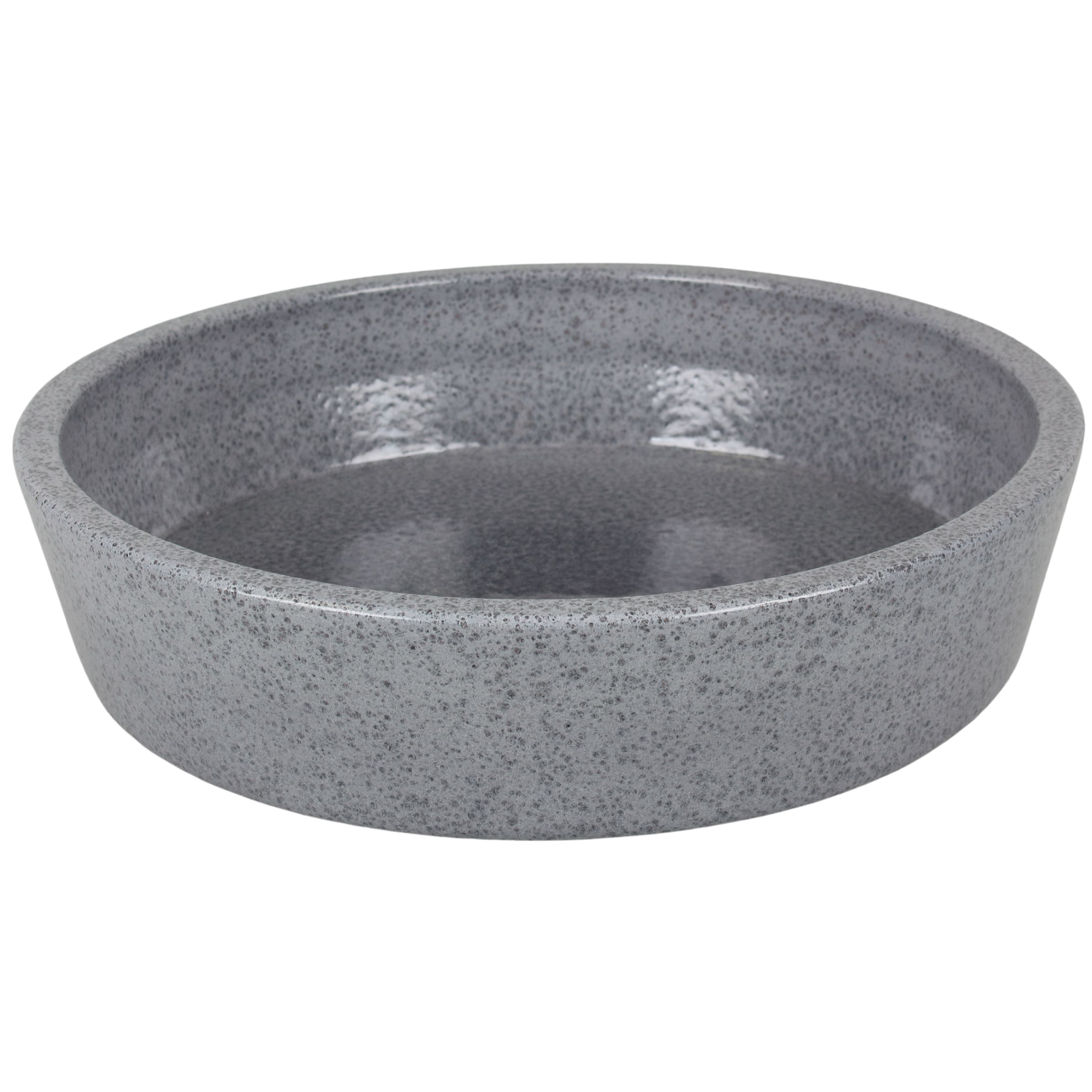 Osłonka doniczki ceramiczna Misa 430 25cm szara Cermax