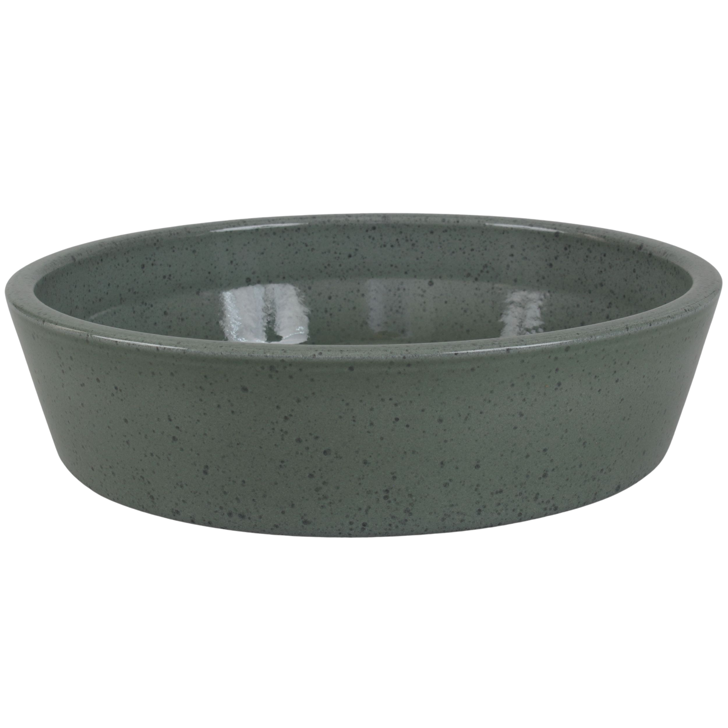 Osłonka doniczki ceramiczna Misa 430 25cm zielona Cermax