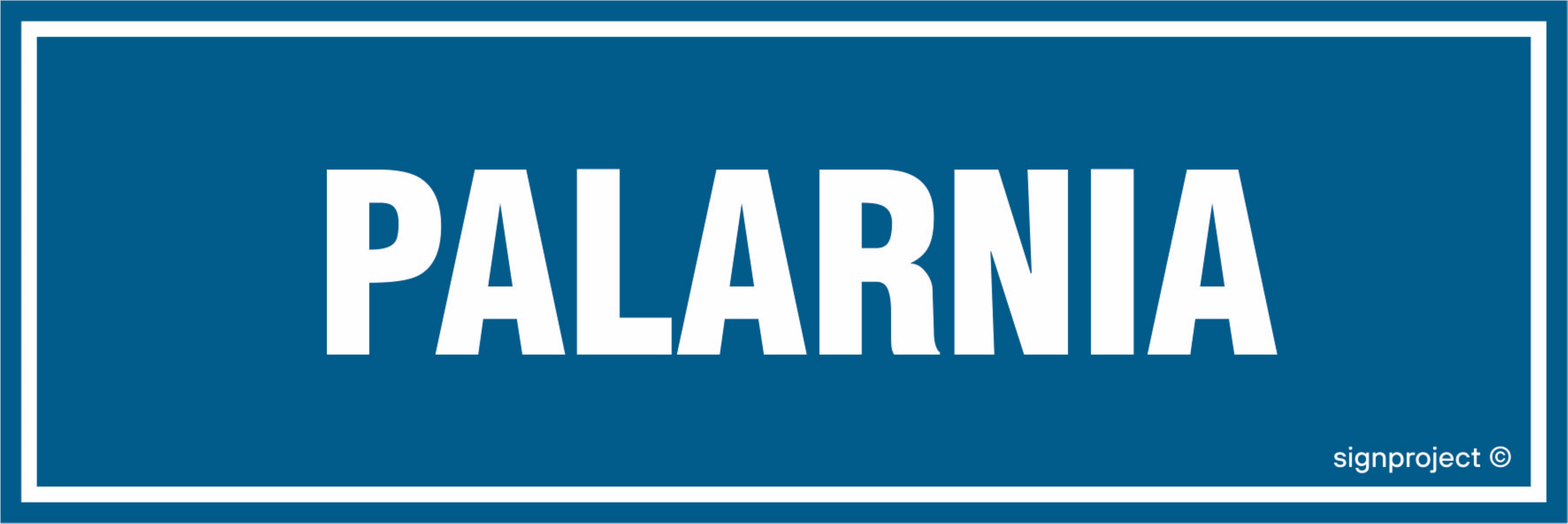Znak informacyjny 'Palarnia' 30x10cm