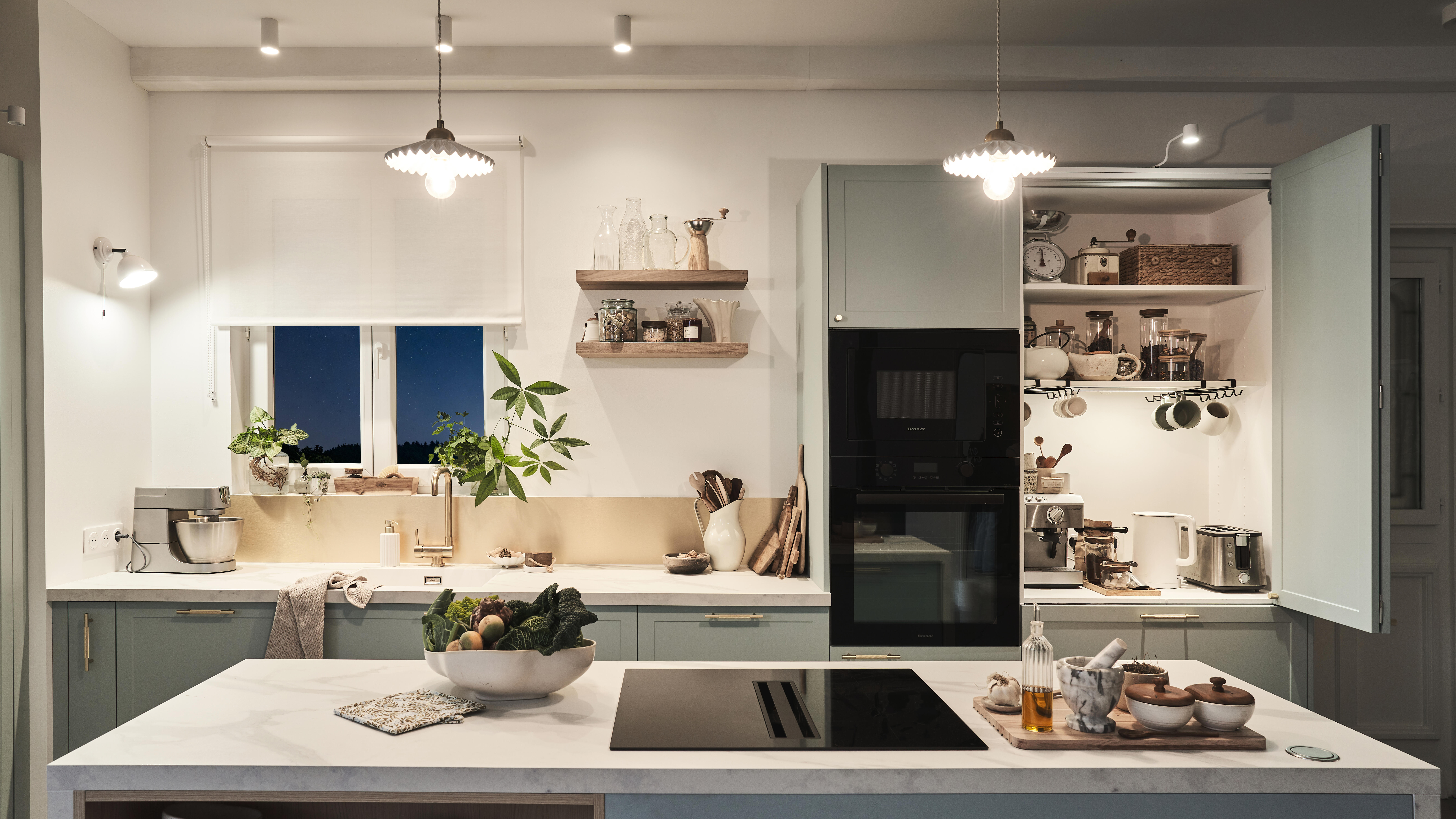 Crédence stratifié Effet doré brossé L.300 x H.64 cm, Ep.9 mm - 3