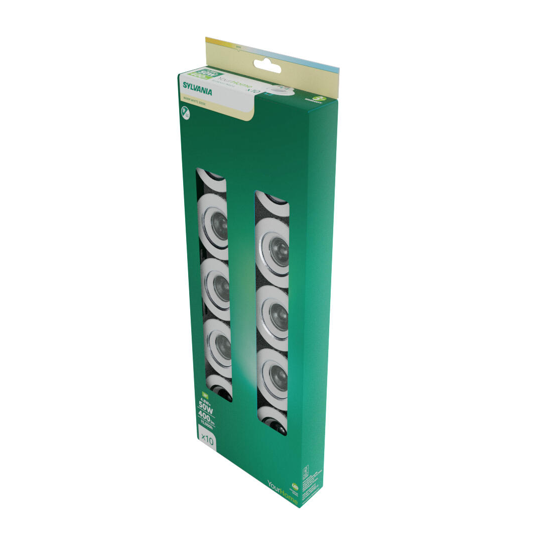Spot LED encastrable 400lm lot de 10 - SYLVANIA - 6