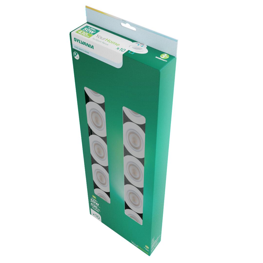 Spot LED encastrable 430lm lot de 10 - SYLVANIA - 8