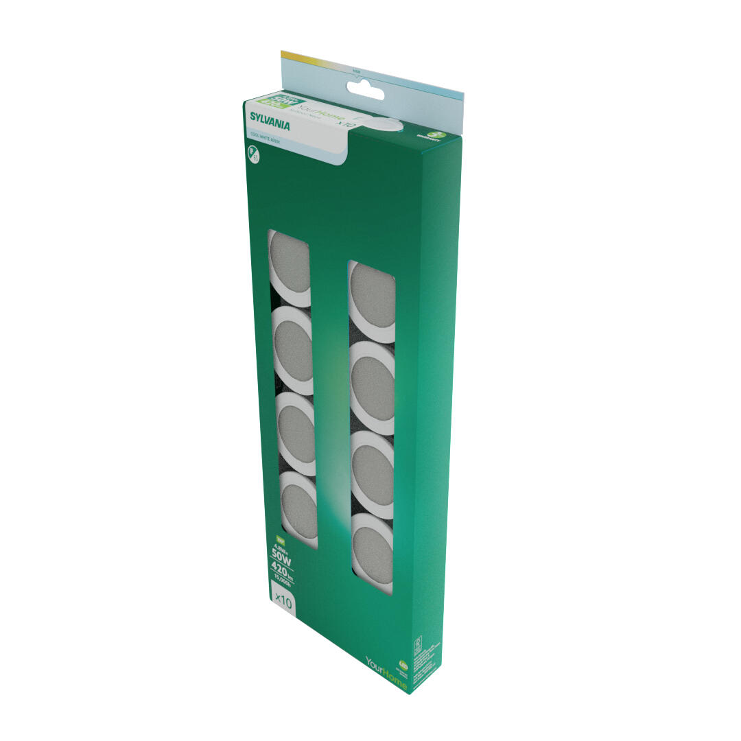 Spot LED encastrable 420lm lot de 10 - SYLVANIA - 5