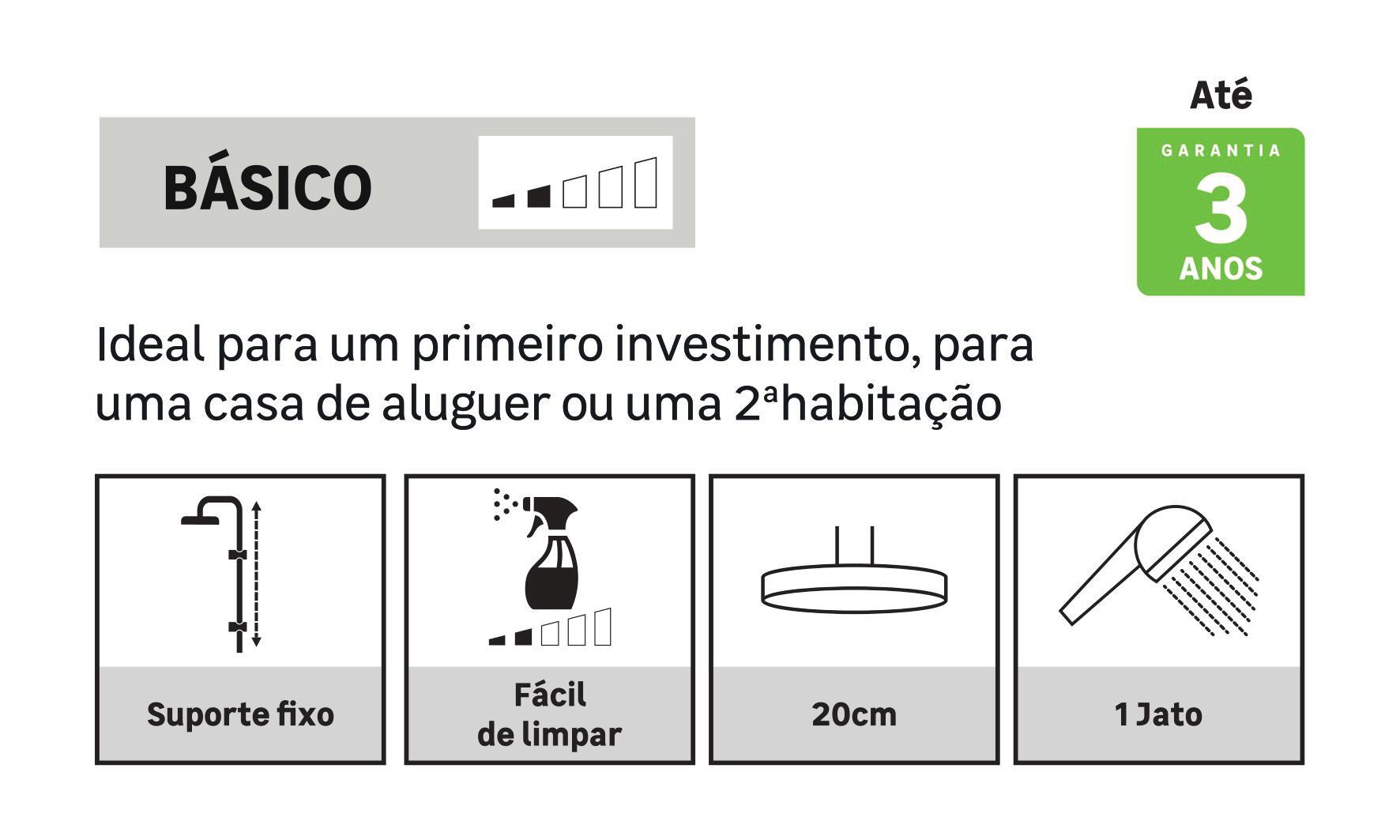 Conjunto de duche NEREA COM TORNEIRA CROMADO - 7