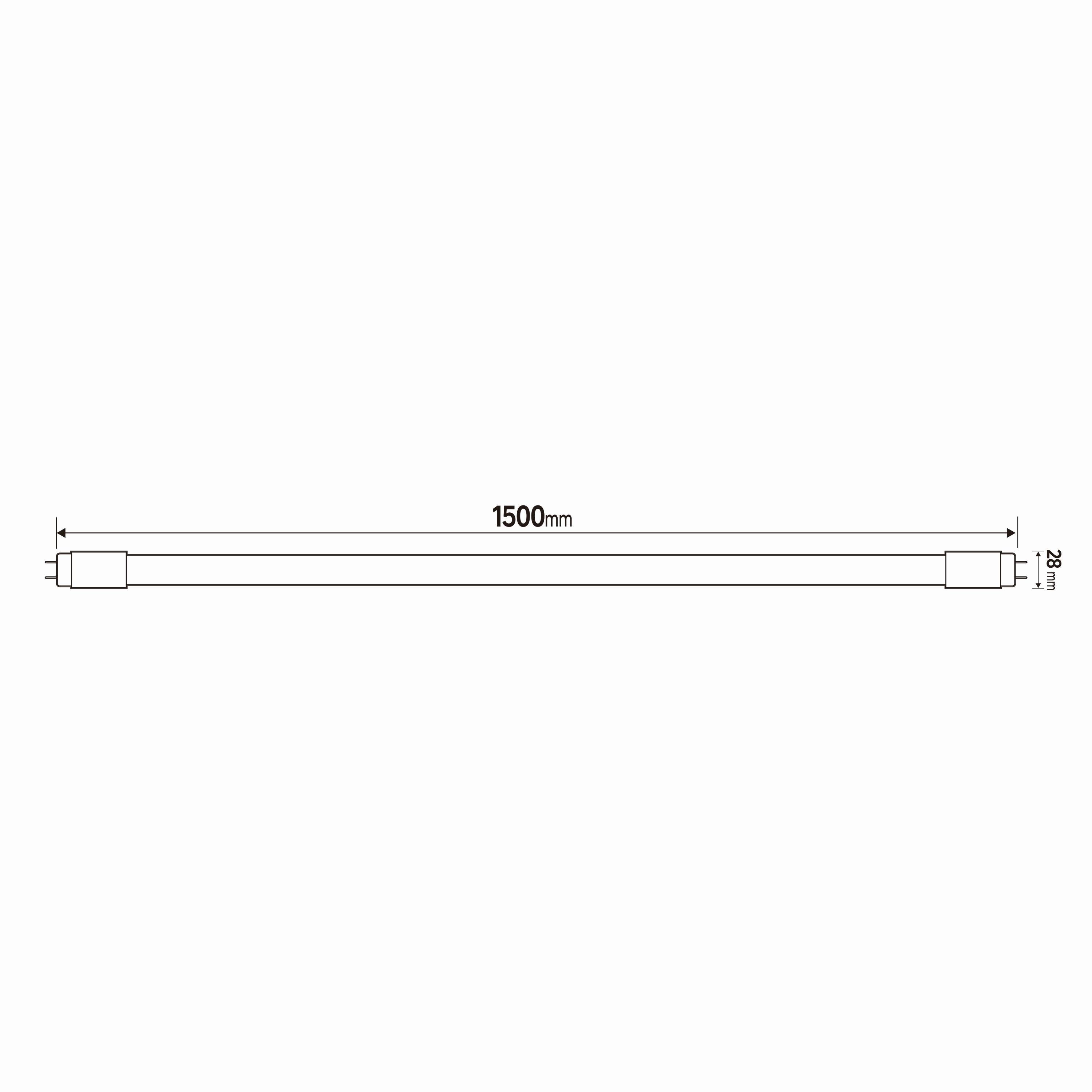 Tubo LED G13 estándar 2400 lúmenes 17.7W color de la luz blanco neutro 4000K CRI 89-80 luz natural y fiel clase energética D - 3