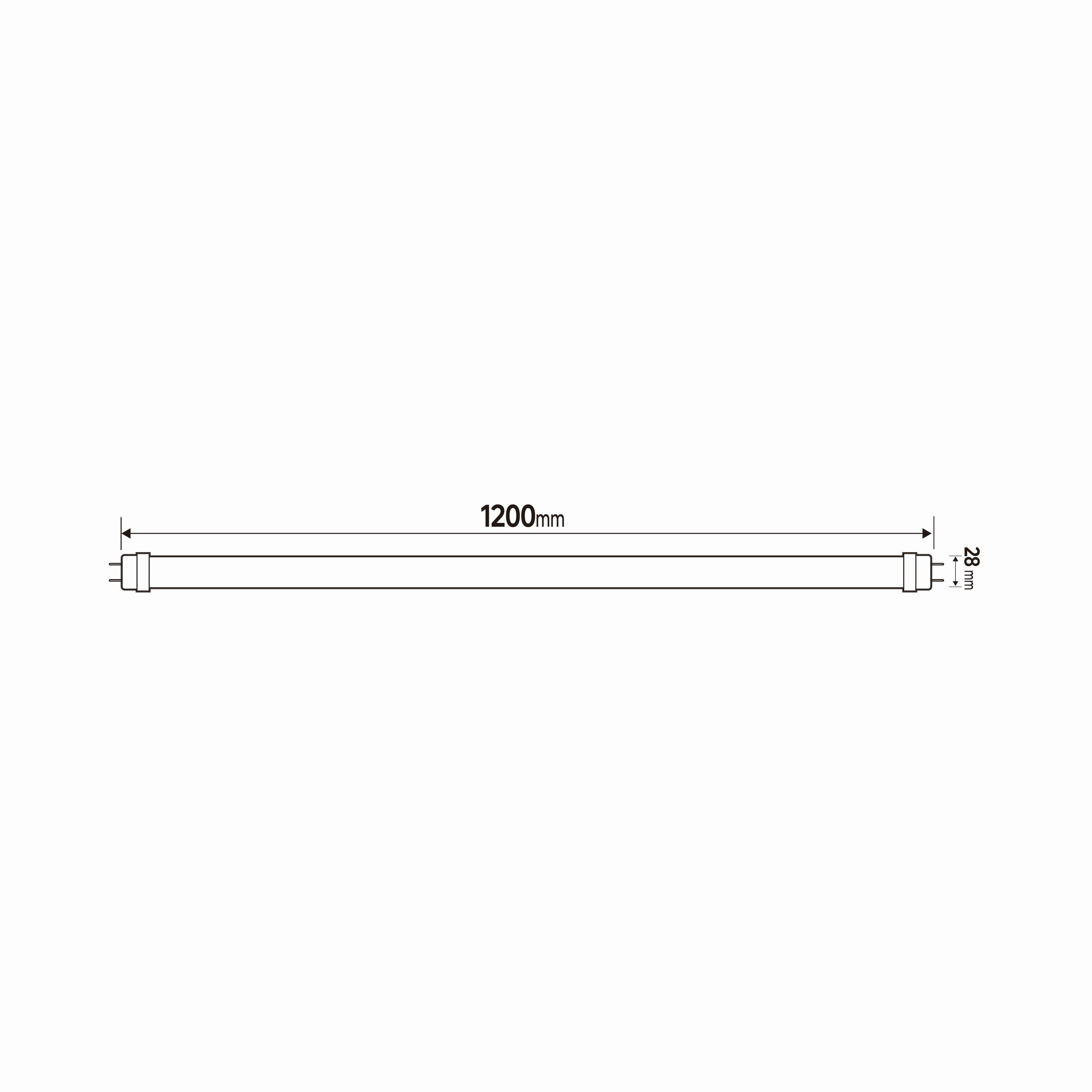 Tube led G13, 1800lm = 36W, blanc neutre - 2