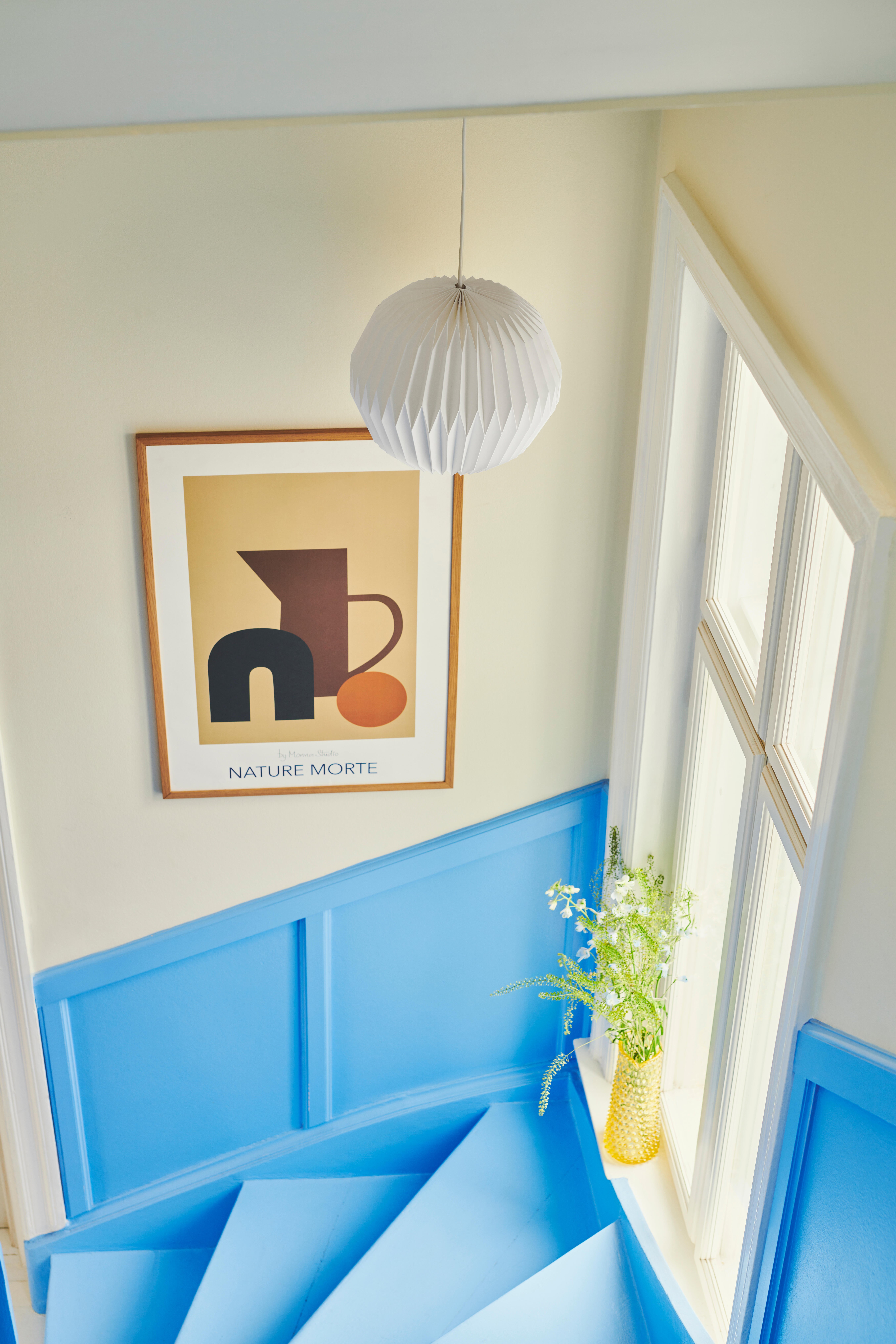 Boule papier Belloy, blanc, Diam.30 cm, E27 - 4