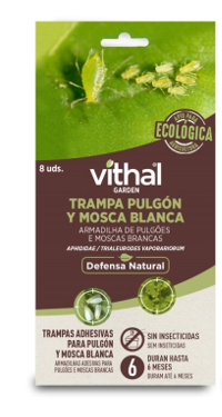 Trampa adhesiva pulgón y mosca blanca vithal garden