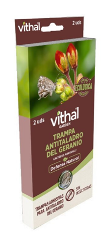 Trampa adhesiva taladro de geranio vithal garden
