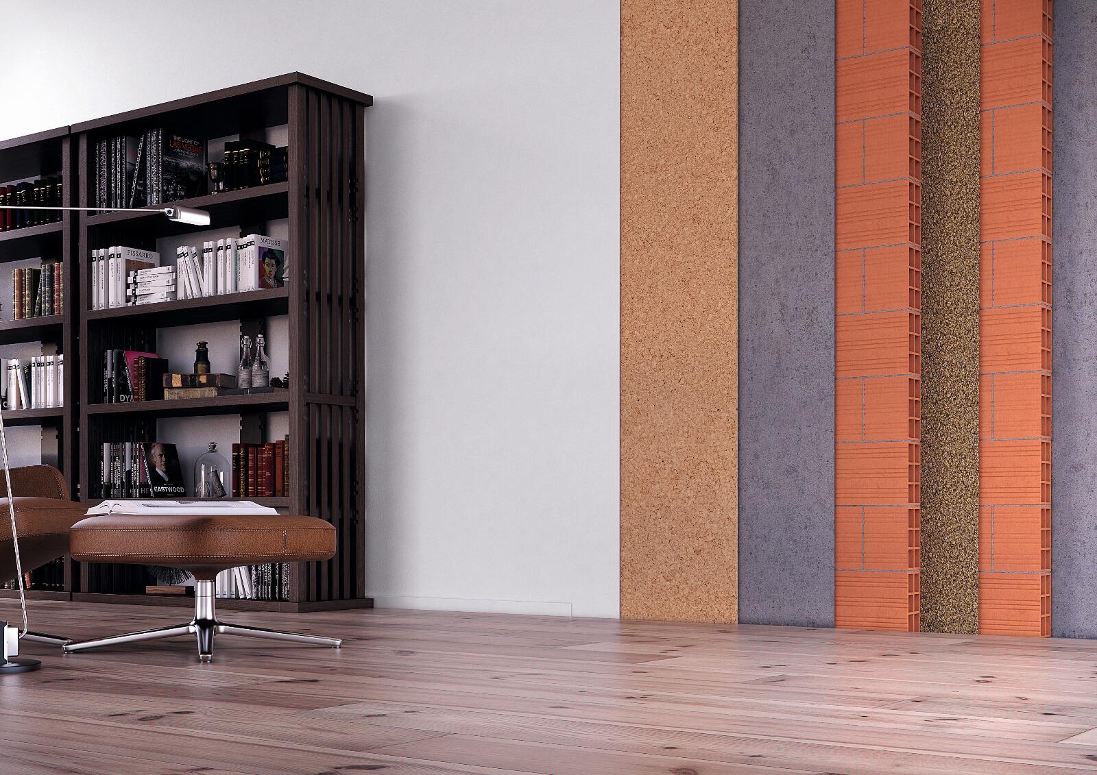 5 Plaques isolante liège sol / plafond / mur SDL l.0.5 x L.1 m x Ep.40 mm, 2,5m² - 10