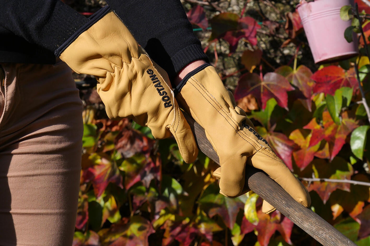 gant pour les travaux de jardinage cuir, T 8 ROSTAING - 2