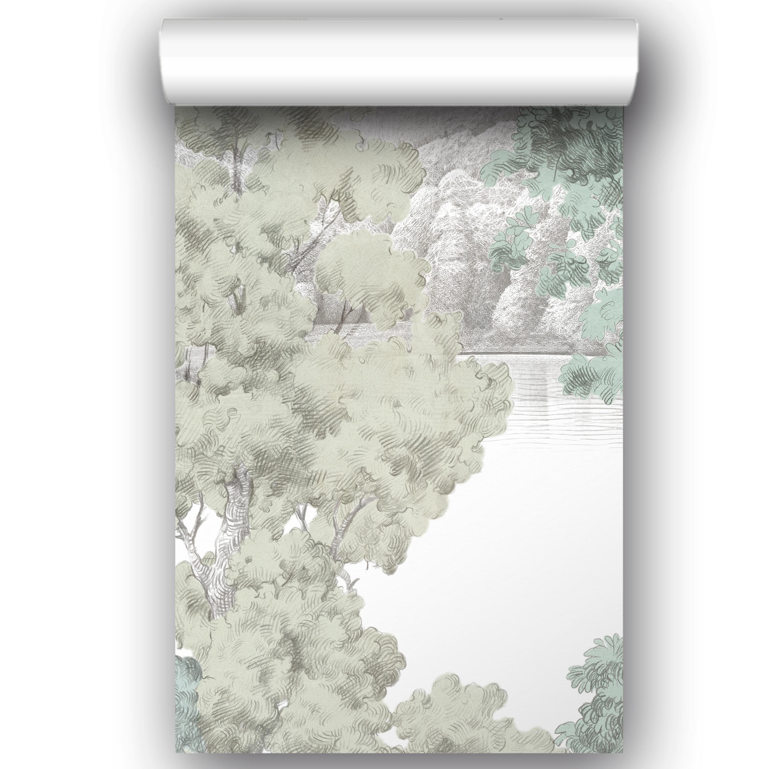 Papier peint panoramique Gravure alix multicolore l.159 x H.280 cm - 5