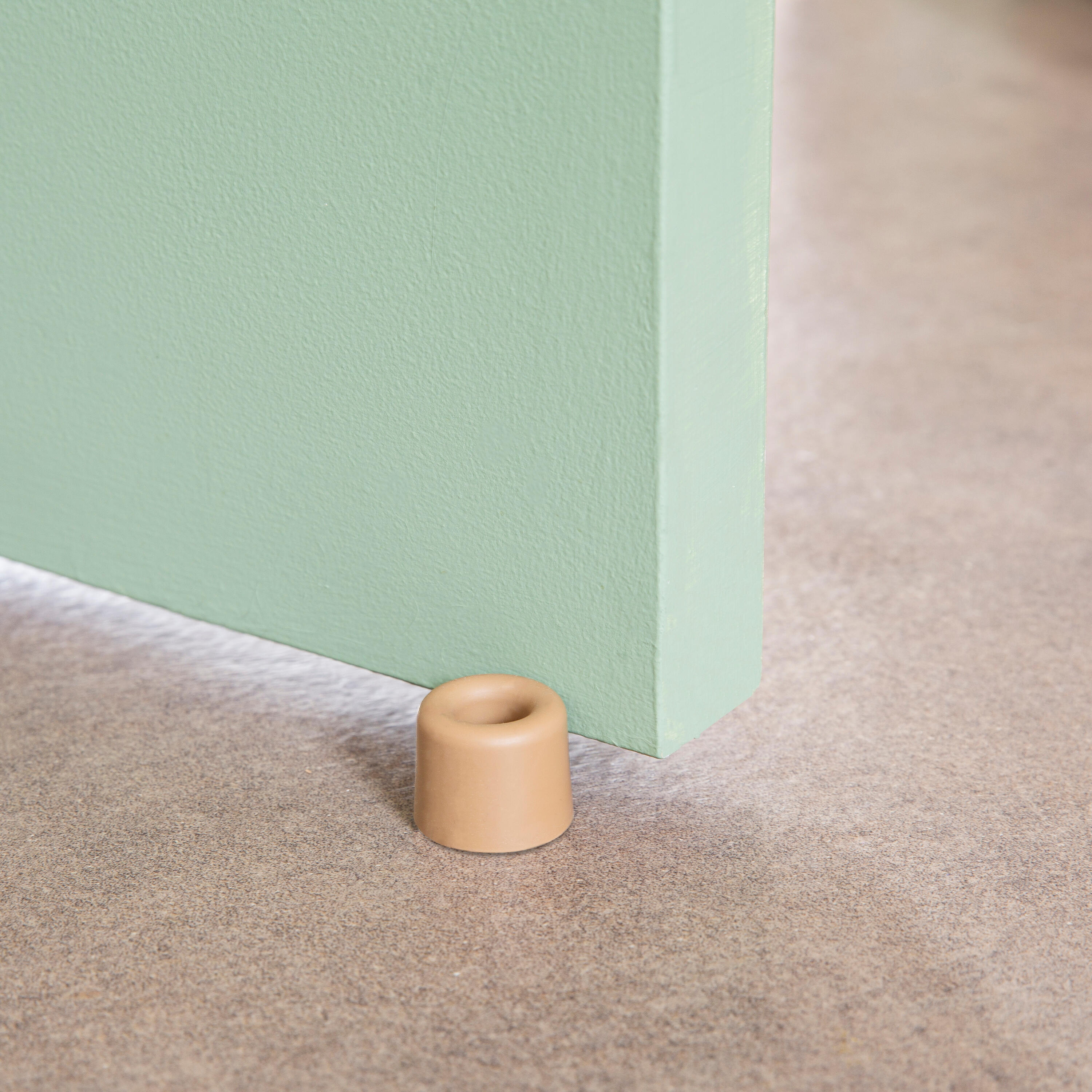 Batente para parede / chão castanho hibrido fixo 3x2.5cm  1 peça - 5