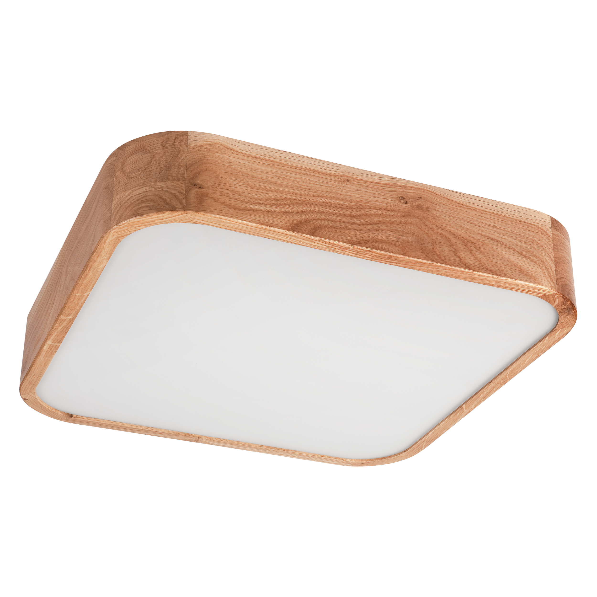 Plafon Eveline dąb 4 x E27 szer. 45 cm Lamkur