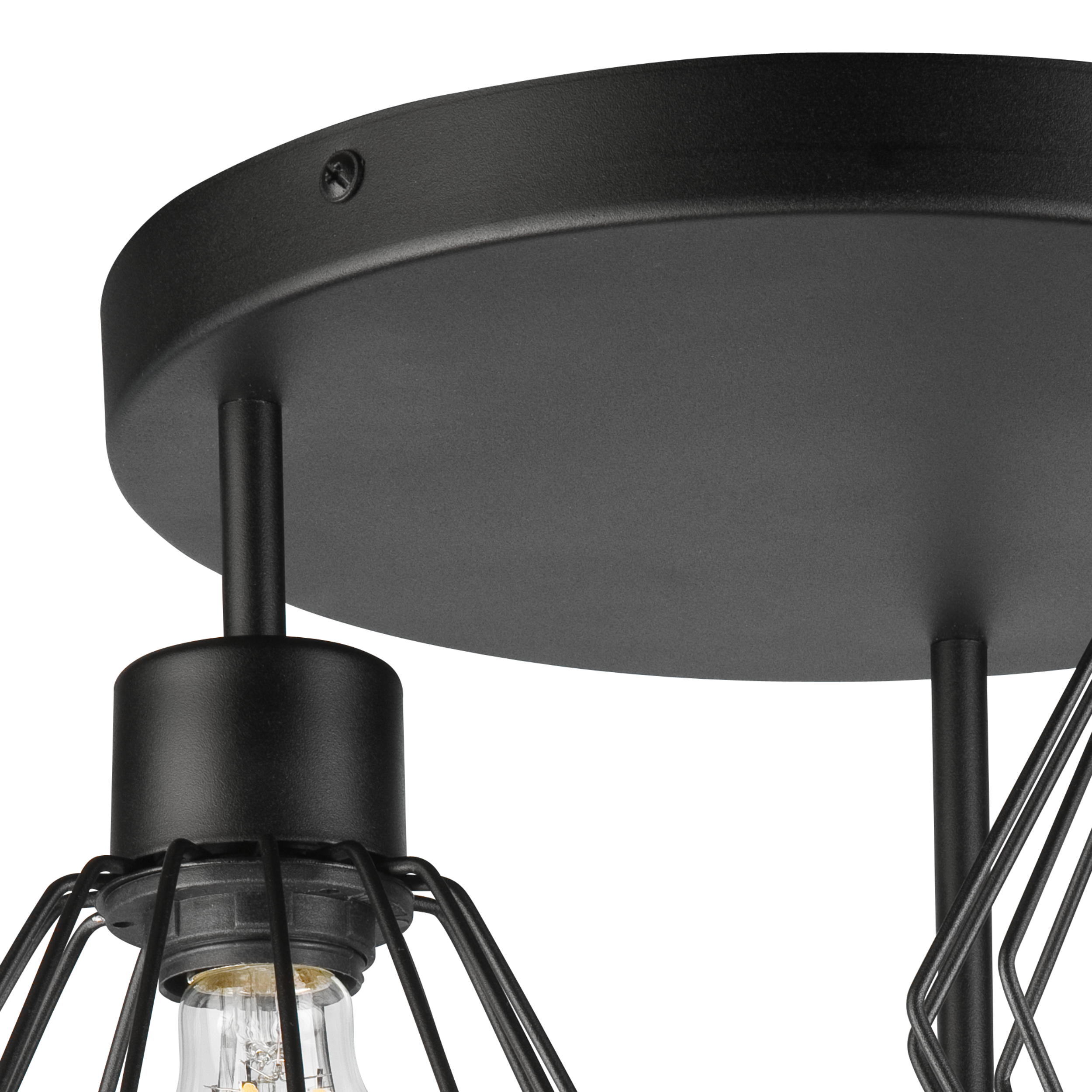 Lampa sufitowa Audrey czarna 3 x E27 Lamkur - 12