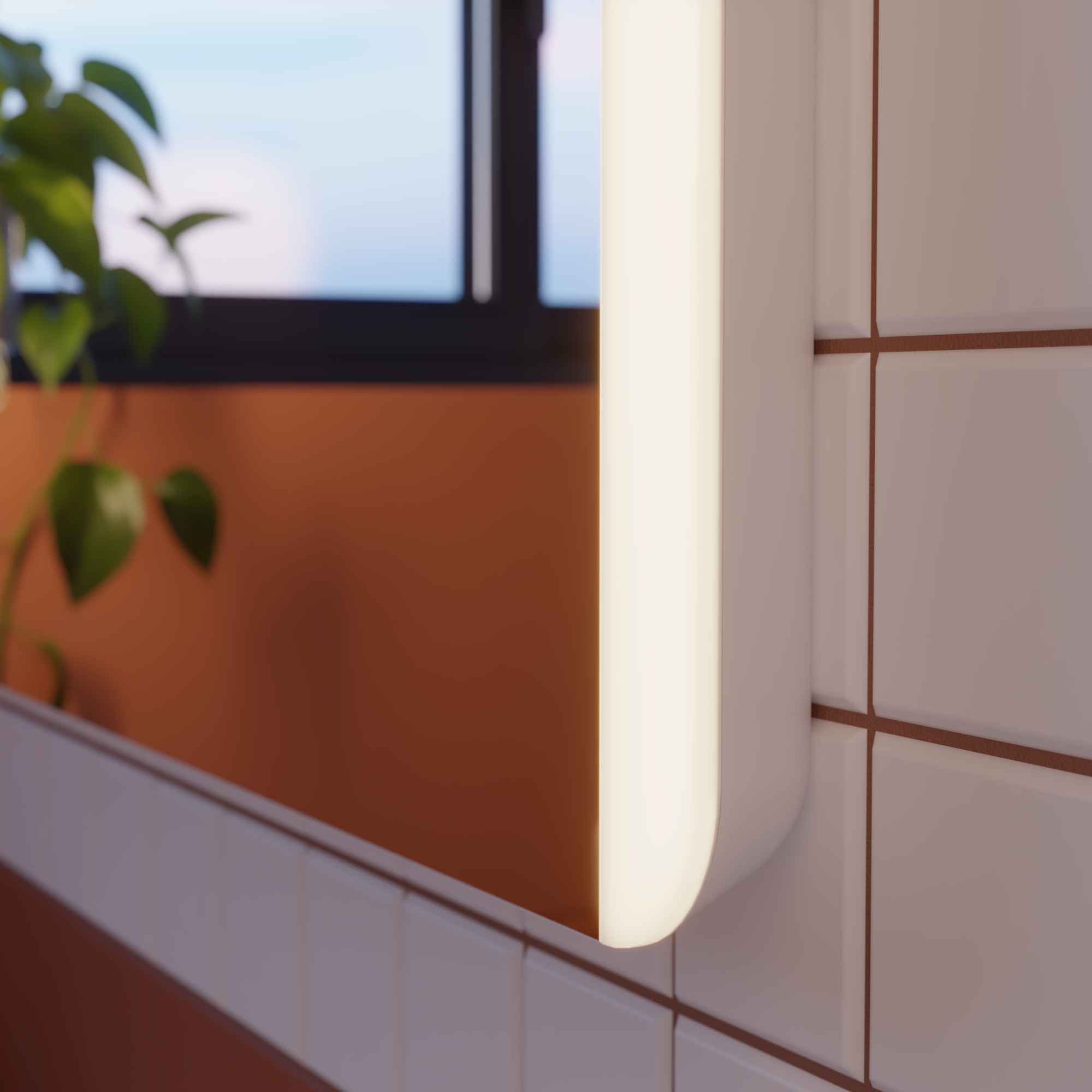 Espelho 80x70 cm iluminação led prateado Sensea Easy - 6