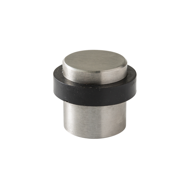 2 Batentes para porta colar ou aparafusar no chão aço inoxidável 3,6x3,2 cm Inspire