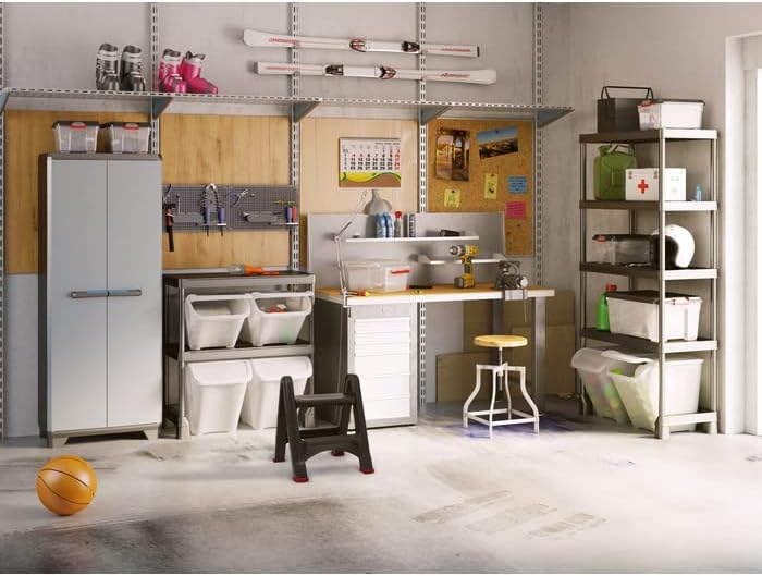 Tamborete dobrável com 2 degraus 64 cm 150 kg Curver - 4