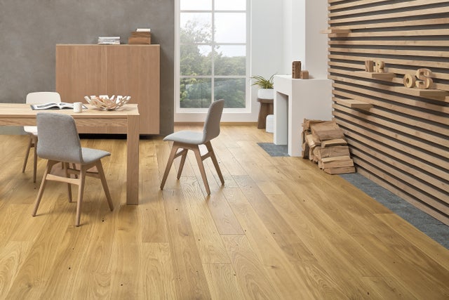 Parquet multistrato XL ARTENS in rovere naturale spazzolato e verniciato natura sp. 14/2.5 mm 1.37 m²
