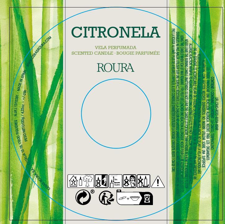Vela de citronela vasija terracota 5,5x12 cm para exterior, ahuyenta mosquitos - 3