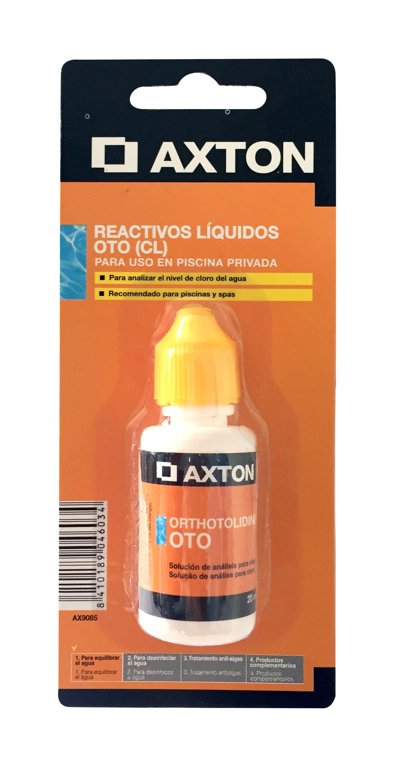 Kit de análisis líquido para piscina AXTON - 2