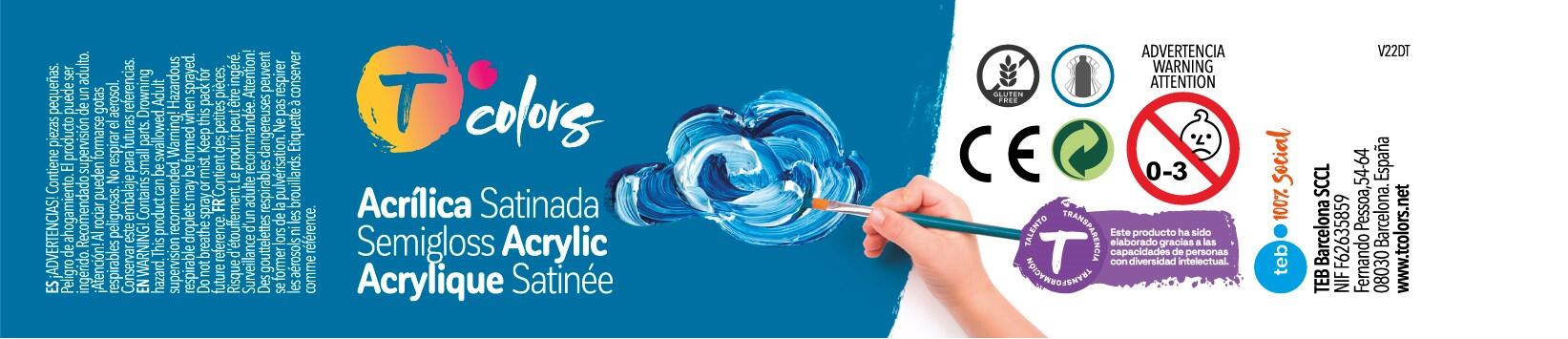 Set acrílico TCOLORS 6x40ml - 5